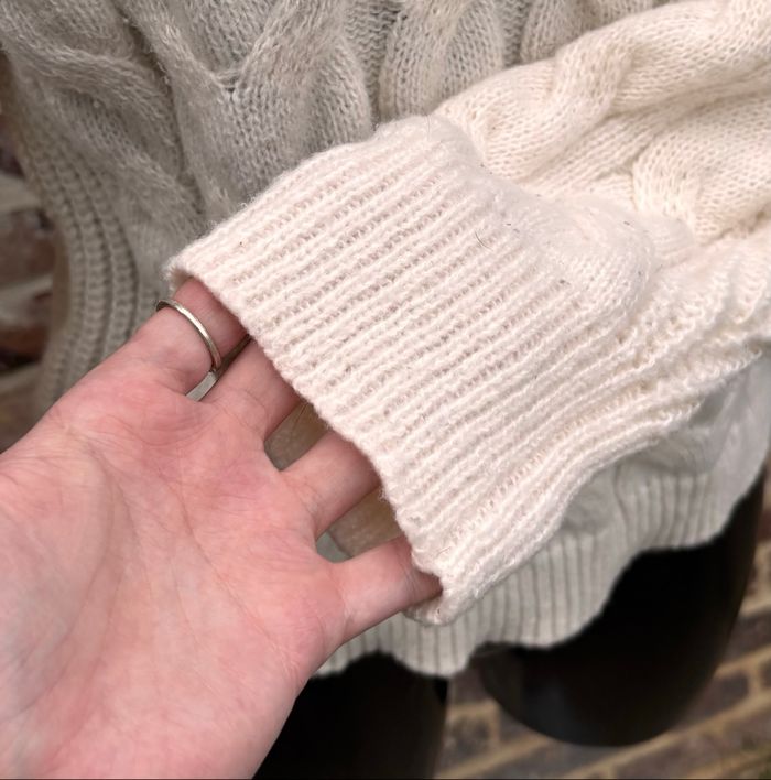 🐻‍❄️Pull en maille torsadée à col roulé Taille 38 • Shein - photo numéro 2