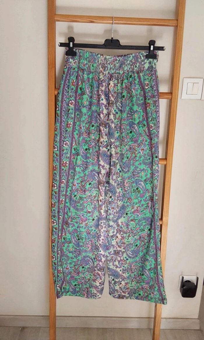 Sarouel neuf soie polyester hippie chic bohème T 36/38 - photo numéro 14