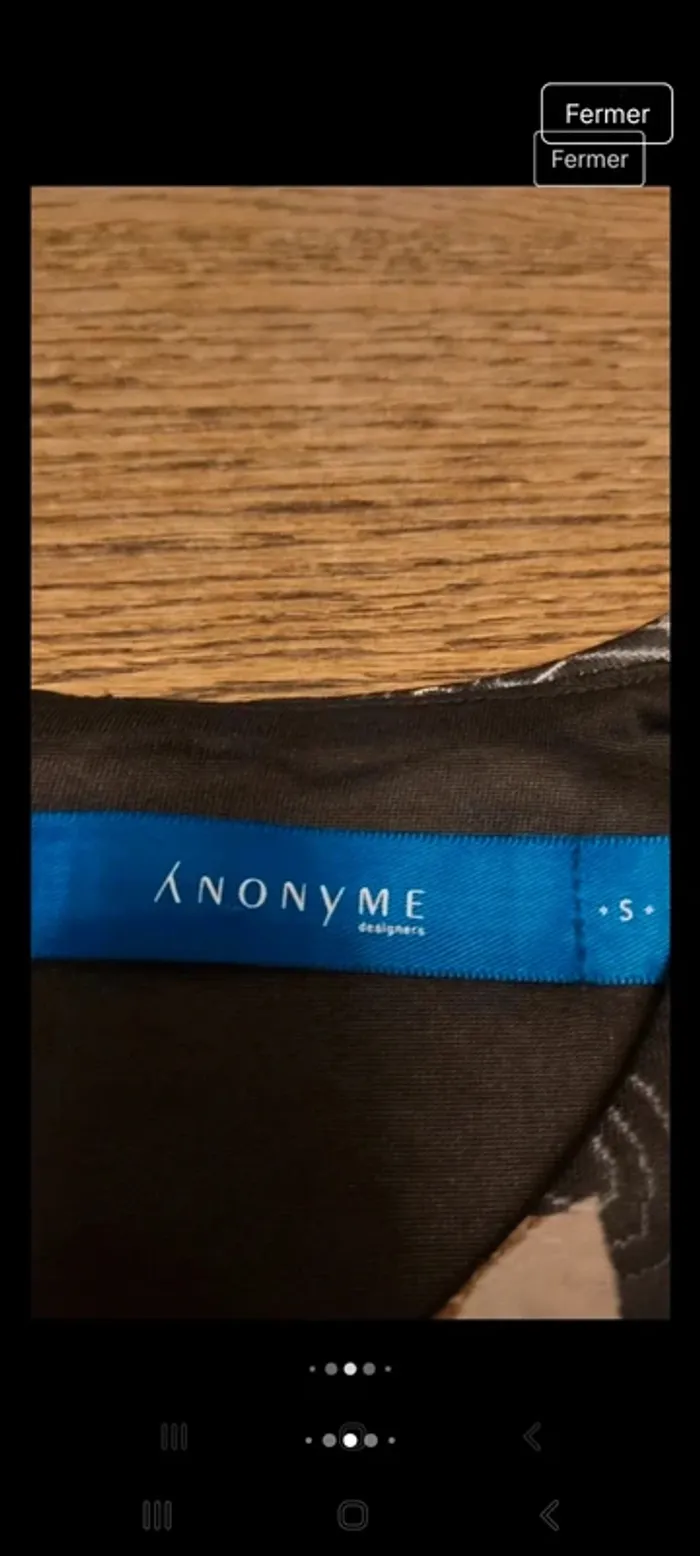 Jolie Robe Anonyme noir fleuries taille S 36 - photo numéro 6