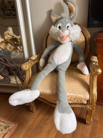 🥕 Superbe Grande Peluche Bugs Bunny - 90 cm - Marque Nounours 🥕