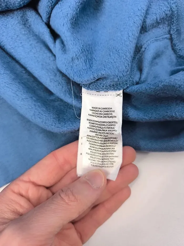 Sweat Polo Ralph Lauren homme bleu taille L capuche bon état - quelques tâches - photo numéro 15