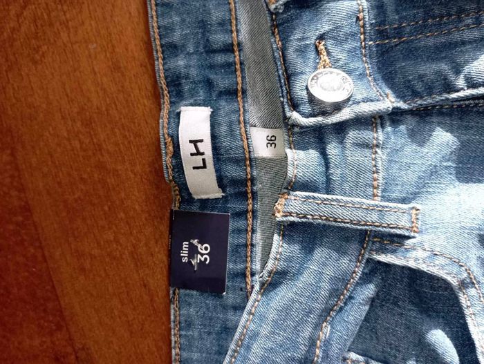 Pontalon jean slim bleu taille 36 marque LH neuf avec étiquette. - photo numéro 14