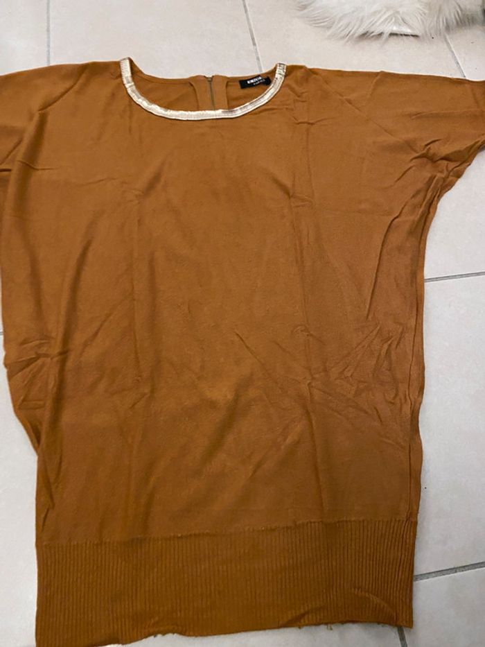 Robe pull moutarde - photo numéro 3