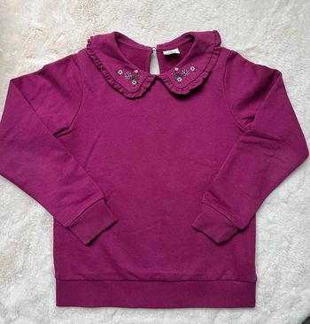Pull fille 10 ans tape à l'œil violet