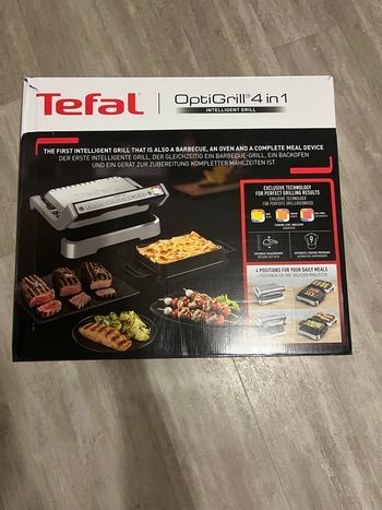 OptiGrill 4 in 1 tefal neuf avec plaque gratin 