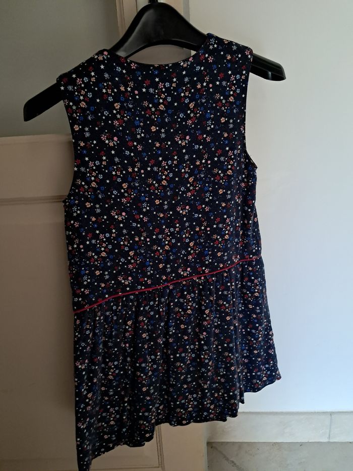 Robe sans manches marine à fleurs Sergent Major 7 ans - photo numéro 2