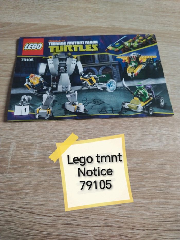 Lego tmnt notice 79105