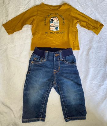 Ensemble T-shirt tao et jeans gap  6 mois
