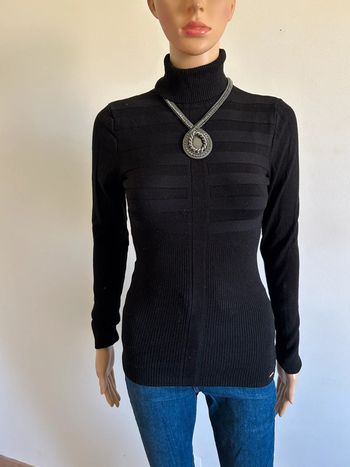 Pull noir à col roulé Morgan taille S bon état