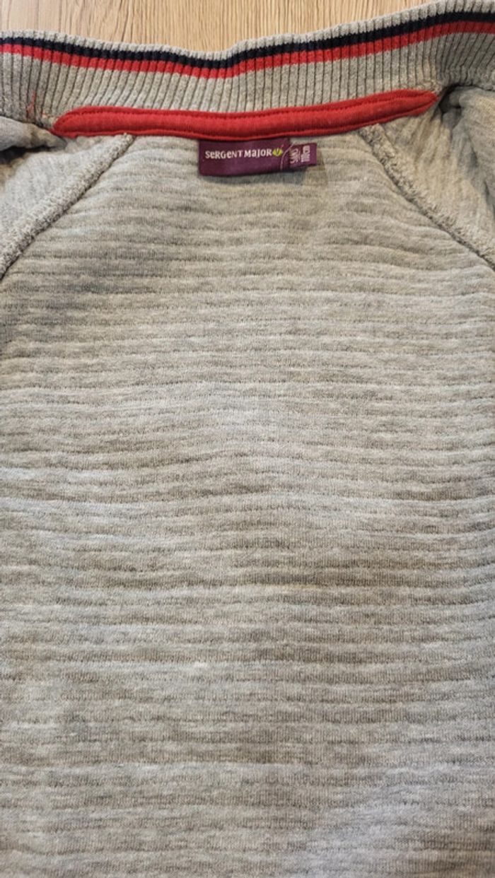 Gilet gris chiné - photo numéro 3