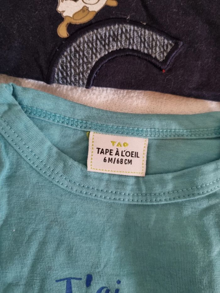 Lot de 5 T shirts 6 mois - photo numéro 6