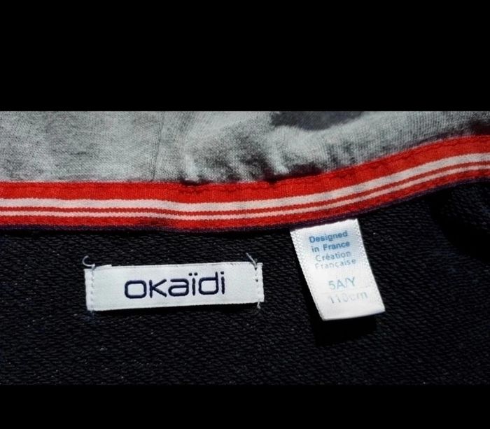 💎 Joli gilet bleu à capuche Okaïdi (5 ans) 💎 - photo numéro 5