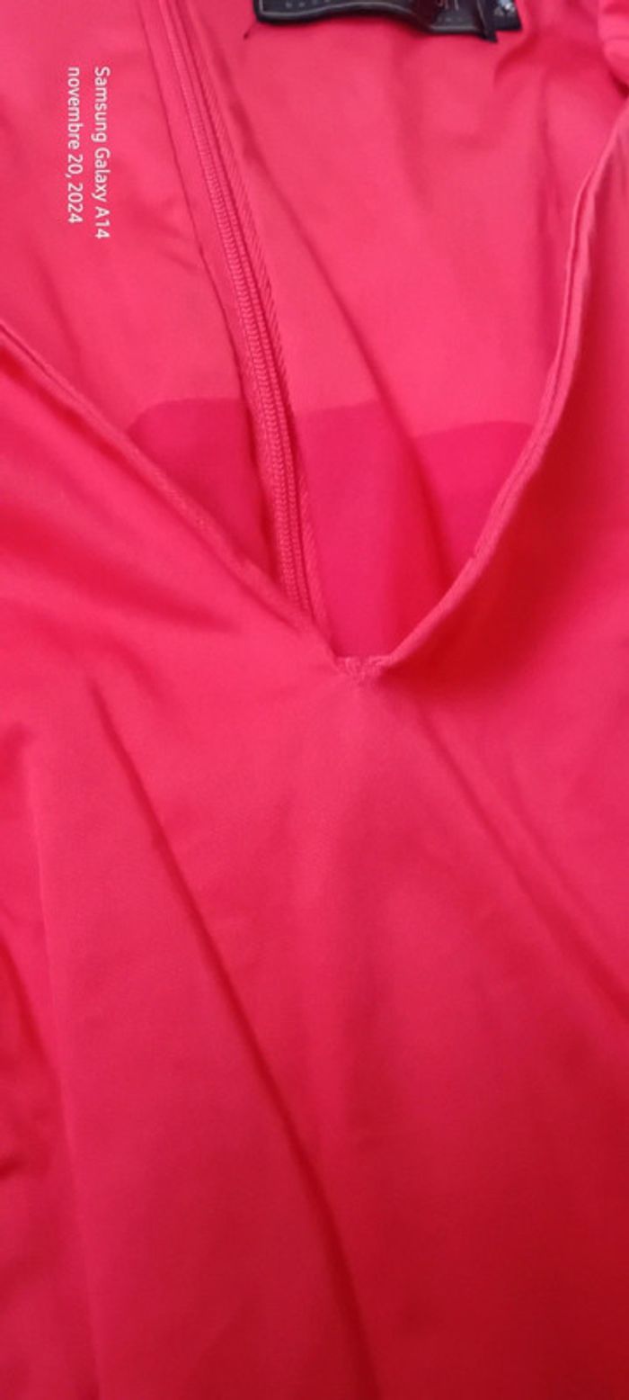 Robe chic rouge décolleté V femme 42 bon prix collection - photo numéro 10