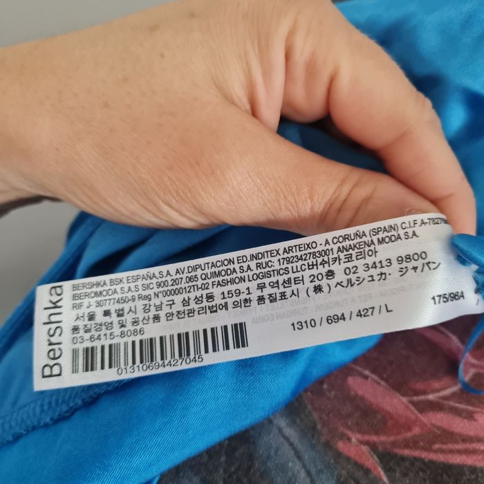 Belle blouse satin bleue bershka - photo numéro 5