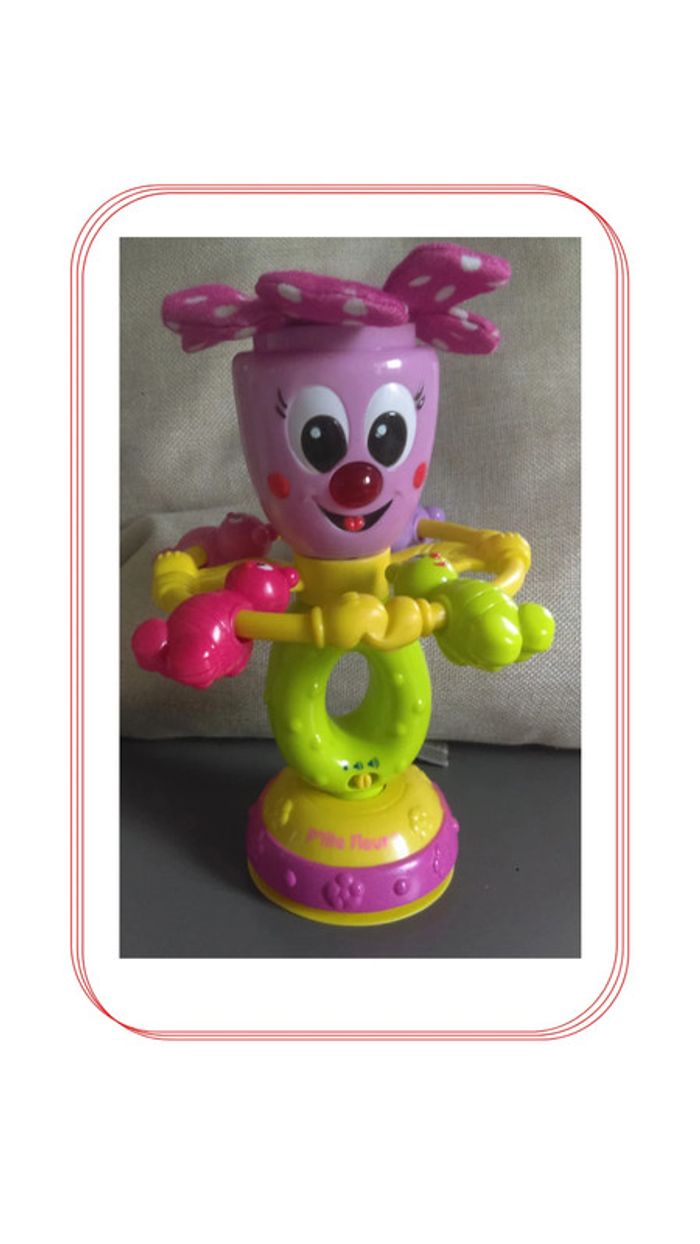 Hochet 🌺P'tite Fleur rose🌺 - Vtech baby - photo numéro 2