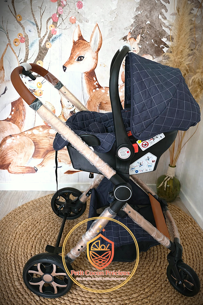 Poussette 3-en-1 Magic ZC bleu / Neuve / Vendeuse déclarée dans la puériculture. - photo numéro 6