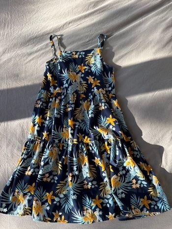 Robe été fille bleu 10 ans 