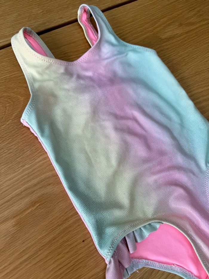 Maillot de bain 1 pièce arc-en-ciel et sirène - Taille 2/3 Ans - photo numéro 3