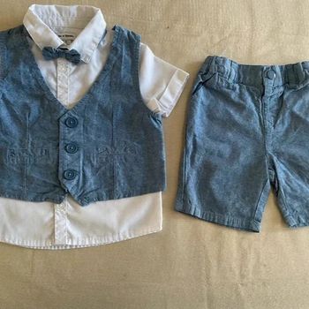 👕 Ensemble élégant chemise et short pour garçon 👕