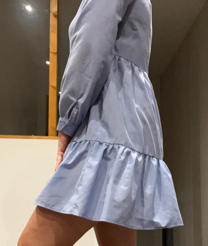 Robe bleu évasée - photo numéro 4