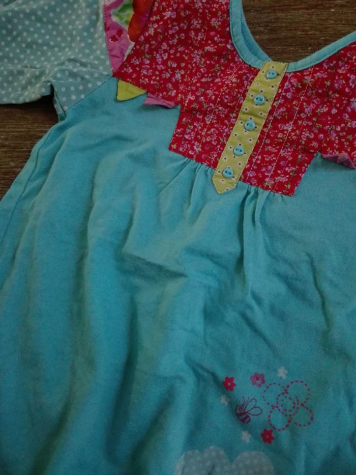 Pyjama bébé fille 9 mois catimini été fin coloré fanions - photo numéro 3