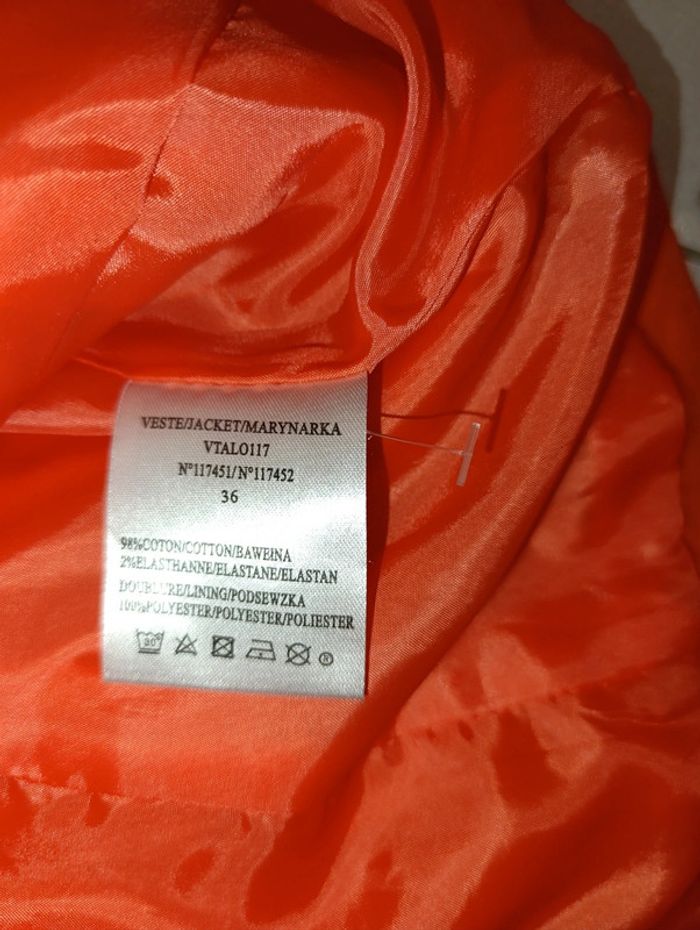 Veste orange t.36 - photo numéro 3