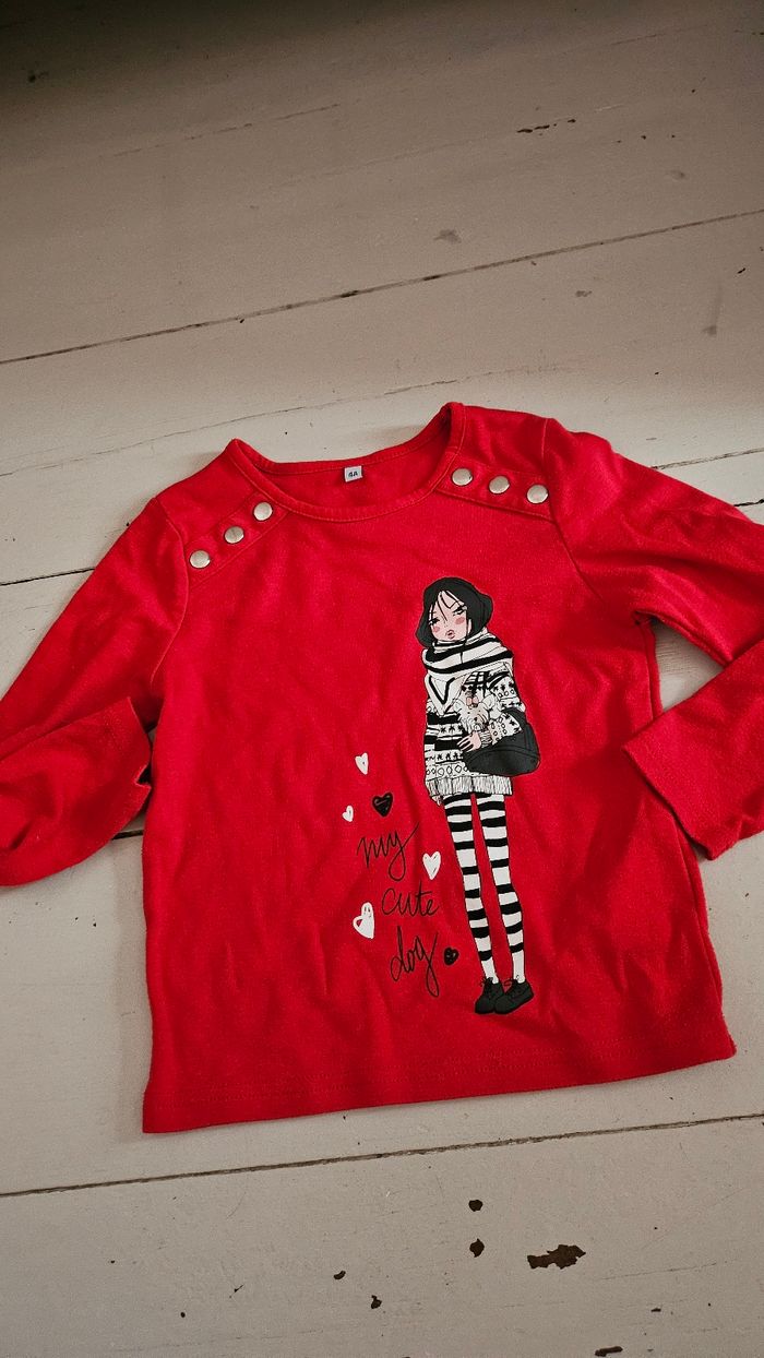 T-Shirt manche longue Rouge