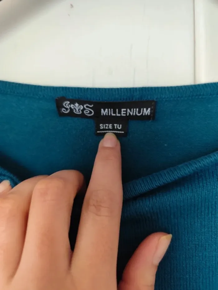 Robe bleu canard 🦆 taille unique J&S millenium - photo numéro 4