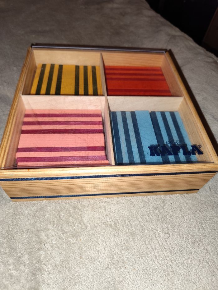 Kapla coffret octocolor de 100 planches multicolore jeu en bois - photo numéro 8