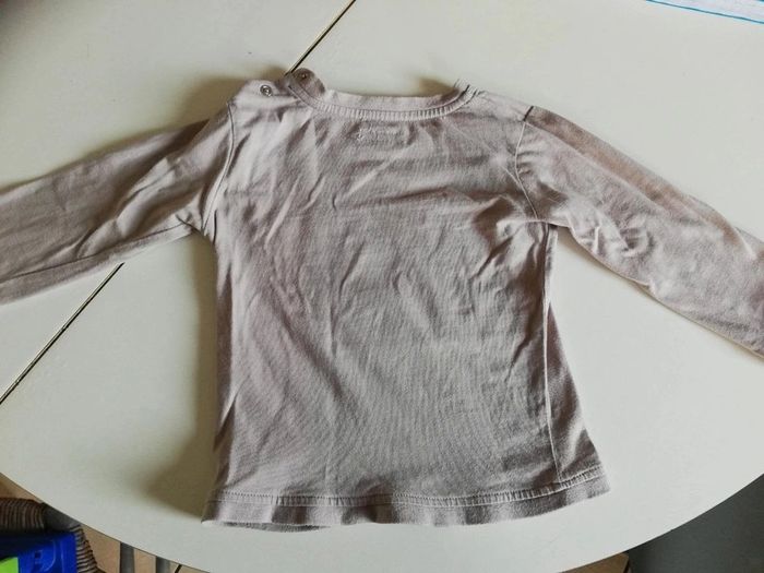T shirt manches longues Unis gris 1,5 2 ans - photo numéro 2