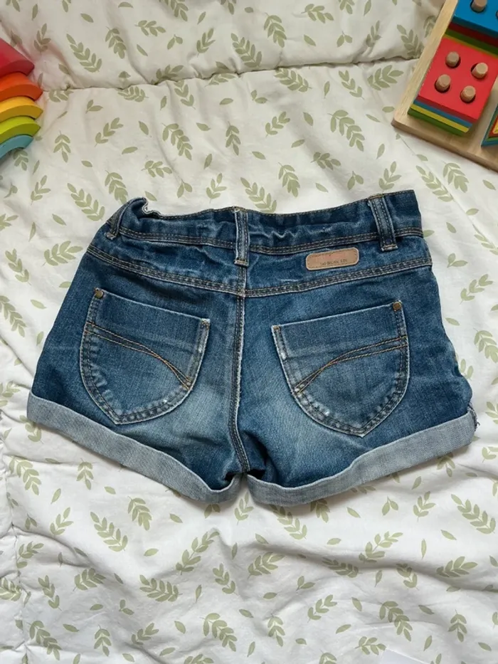 short en jean bleu taille réglable tape à l'oeil 7 ans - photo numéro 6