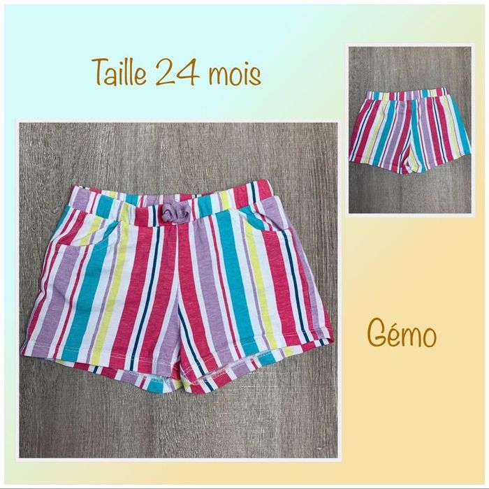Short en coton - taille 24 mois