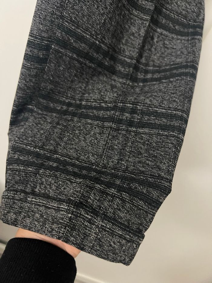 Pantalon carotte à carreaux gris foncé Camaieu - photo numéro 3