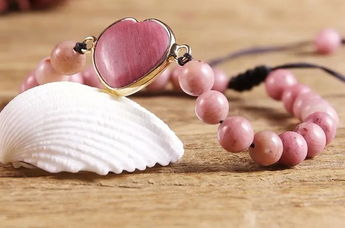 Bracelet rhodochrosite pierre - photo numéro 2