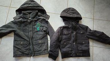 Lot de deux blousons manteaux garçon 3 et 4 ans