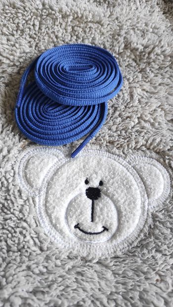 🔵 Lacets ovales 120 cm – Bleu