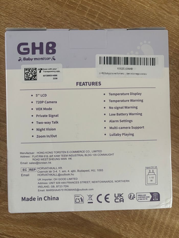 Caméra babyphone GHB