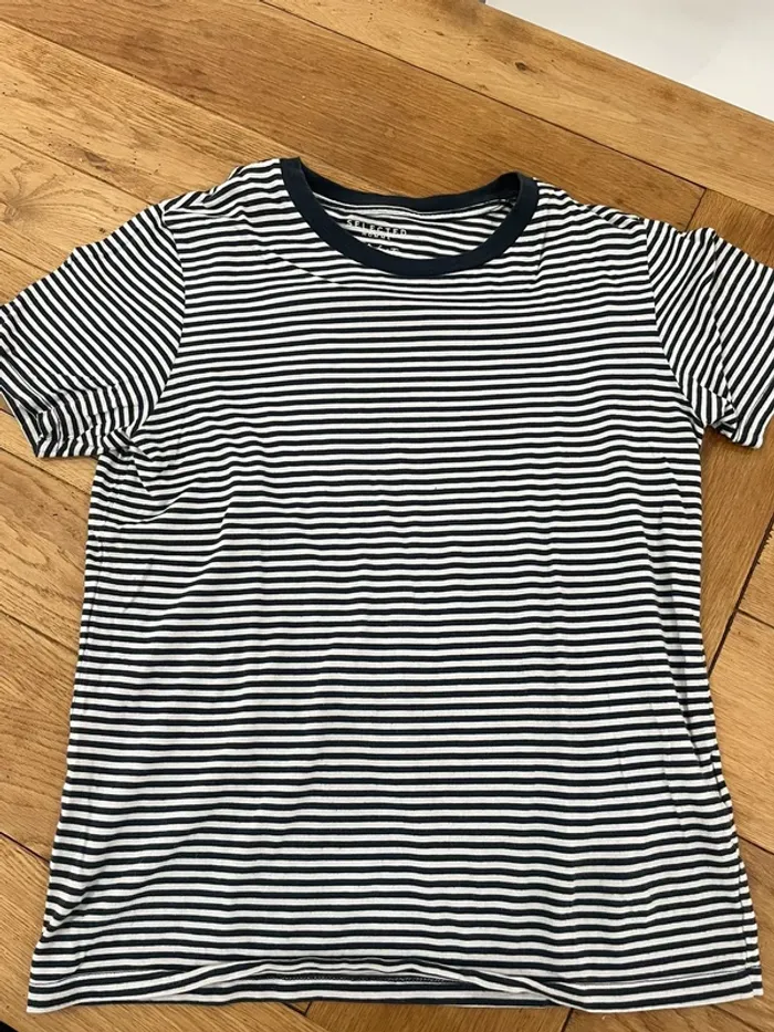 T-shirt rayé selected