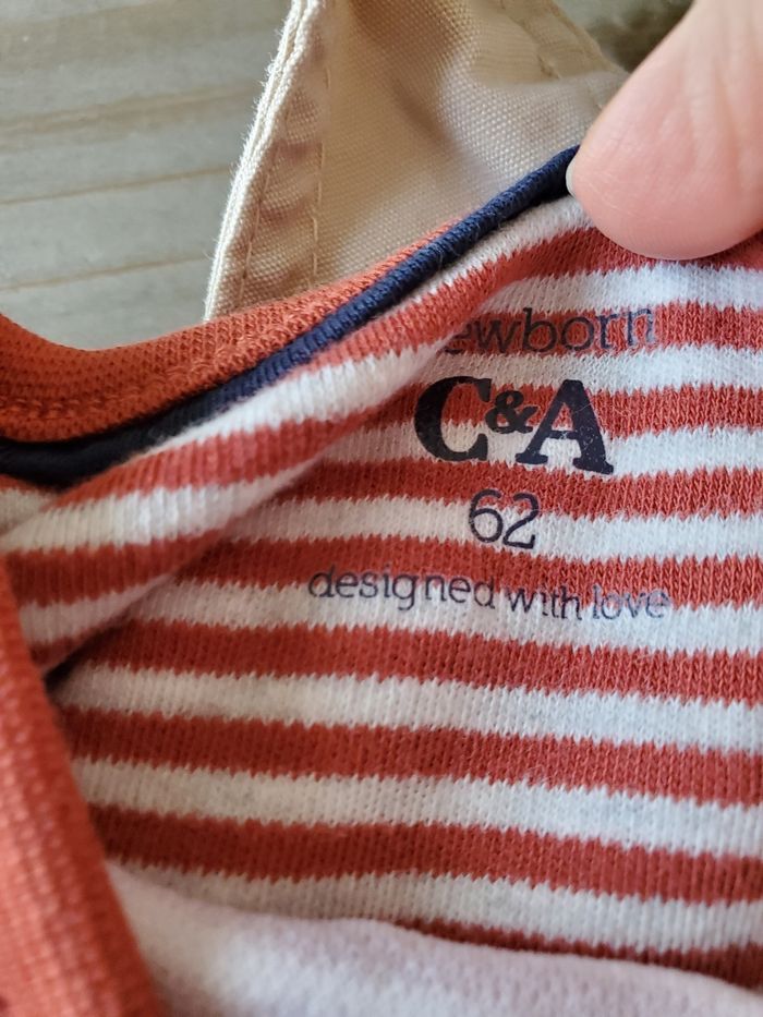 Ensemble salopette courte 6 mois - photo numéro 3