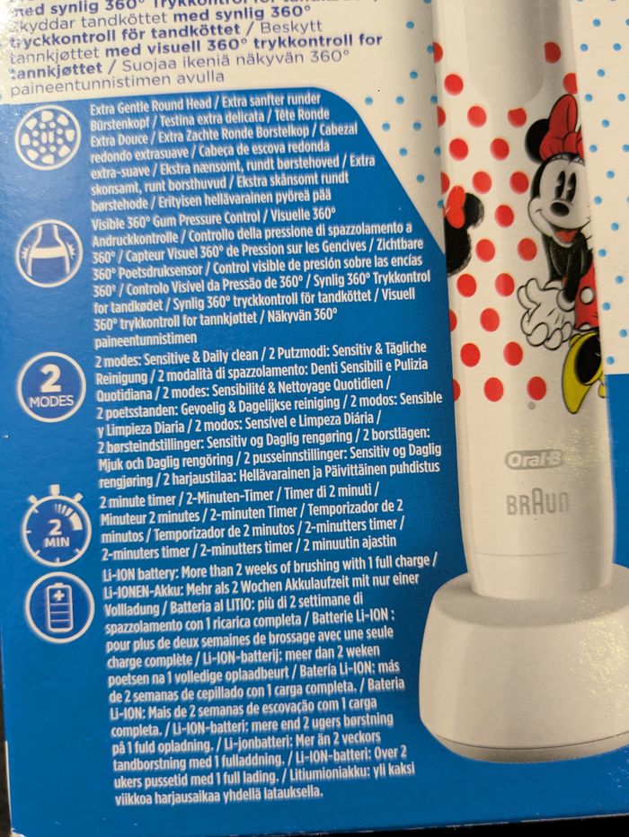 Brosse à dents minnie oral b - photo numéro 6