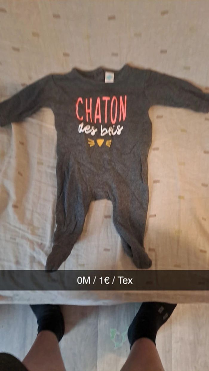 Pyjama naissance chaton