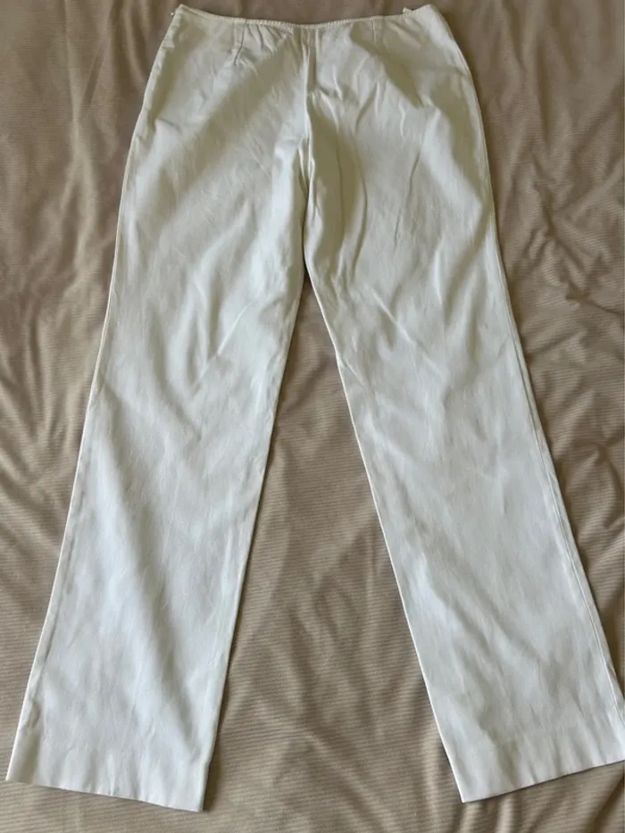 Pantalon blanc Rodier – Taille 44 – Élégant et léger - photo numéro 2
