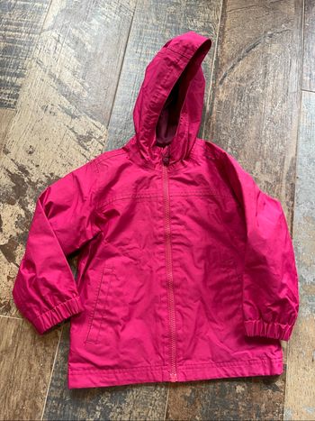 Manteau pluie rose