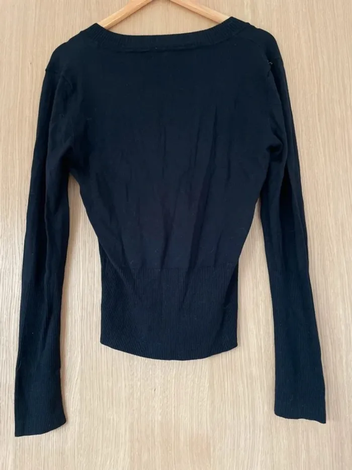 Pull noir mix in taille L - photo numéro 2