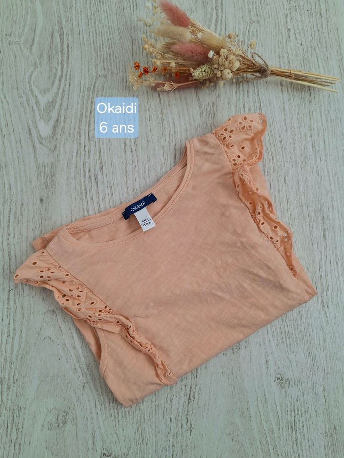 Joli tee shirt Okaïdi fille 6 ans