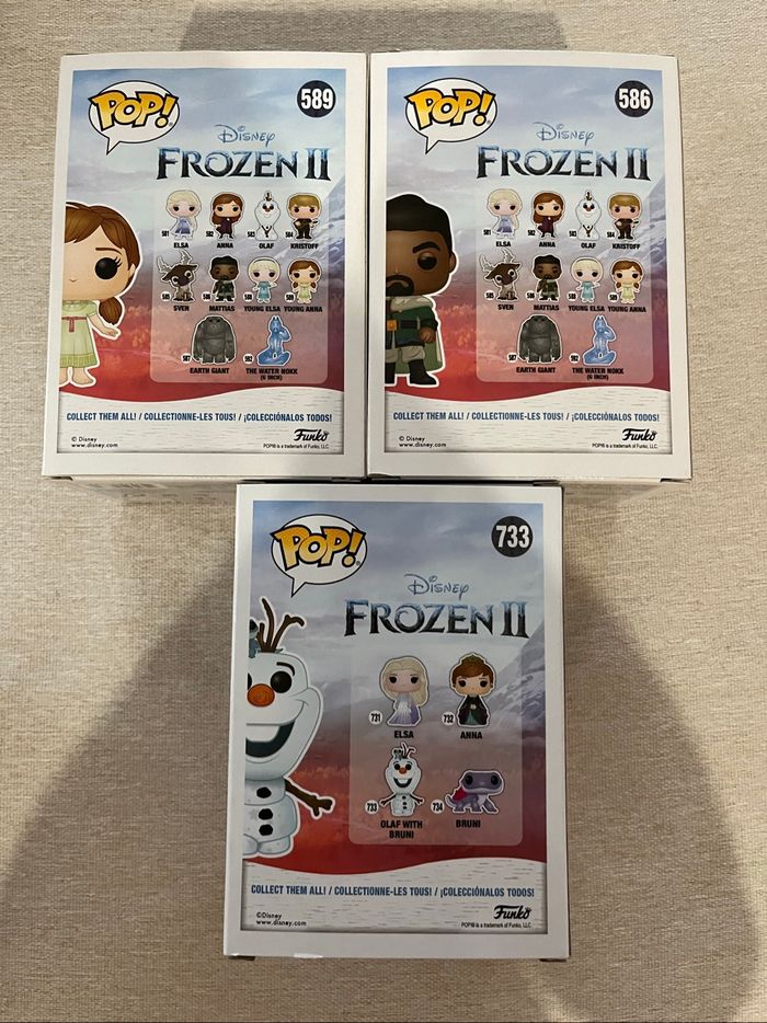 Funko pop la reine des neiges 2 Disney lot - photo numéro 2