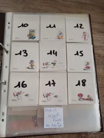 Post-it Diddl de 10 à 18 0,40€ l'unité ou 3,60€ le lot