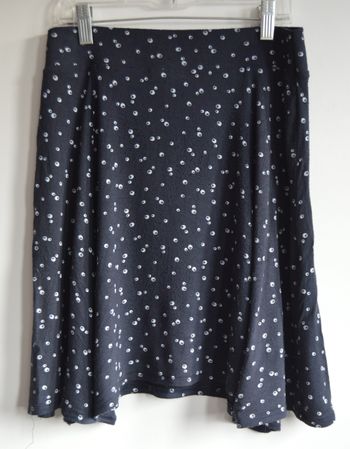 Jupe courte noire à pois blancs – Yessica – Taille S