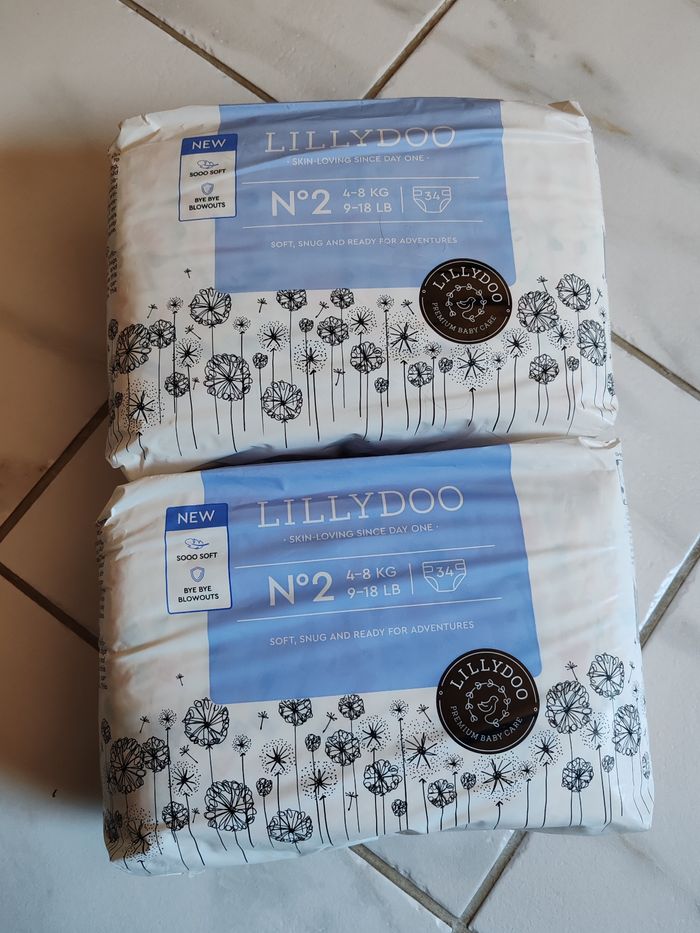 68 Couches lillydoo taille 2
