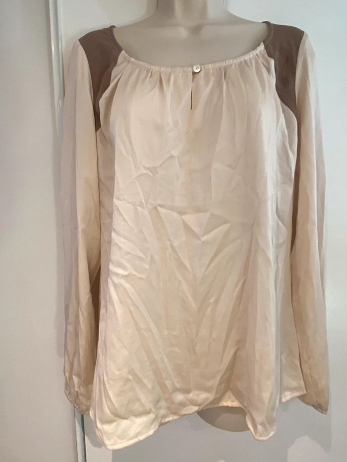 Blouse esprit taille 40 beige crème - photo numéro 10